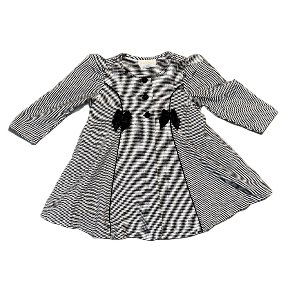 Bonnie Baby Houndstooth Overcoat Size 24 Months
